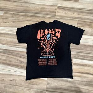 Black Oil Crisis 77 World Tour 2022 Donut Men's Black T-shirt